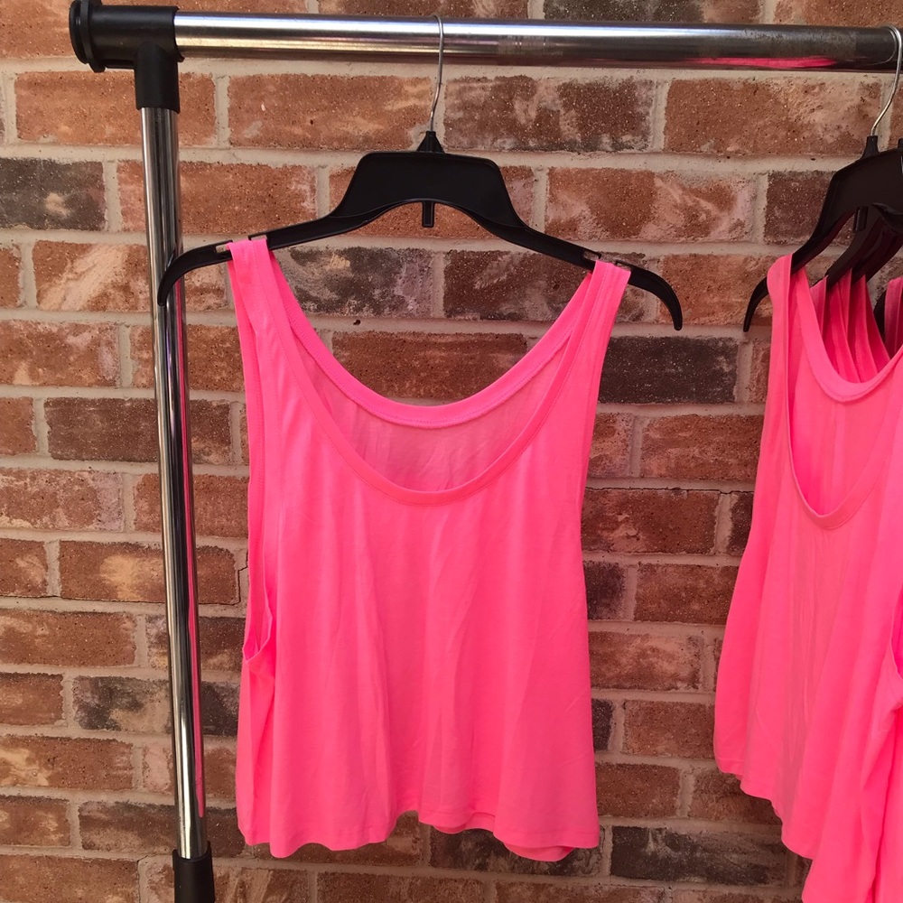 Neon Pink croptop/ shirts for impressions
